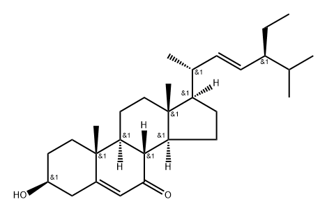 Stigmasta-5,22-dien-7-one,3-hydroxy-,(3,22E) Struktur