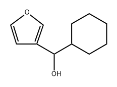 α-Cyclohexyl-3-furanmethanol Struktur