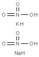 Sodium nitrate, Potassium nitrate mixture. Struktur