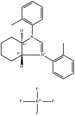 1H-Benzimidazolium, 3a,4,5,6,7,7a-hexahydro-1,3-bis(2-methylphenyl)-, (3aR,7aR)-, tetrafluoroborate(1-) (1:1) Struktur