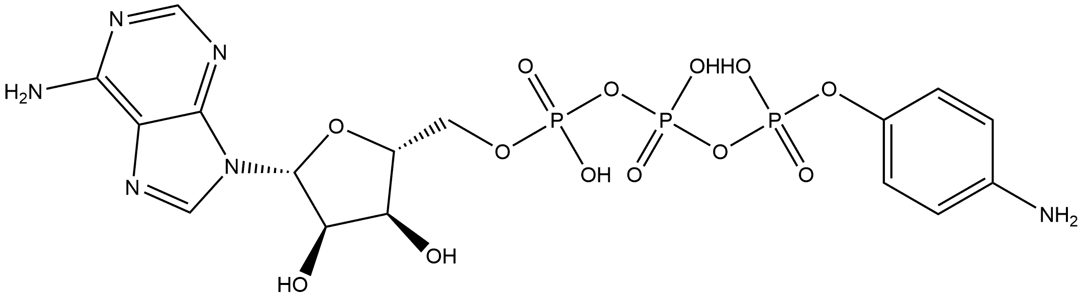 γ-Aminophenyl-ATP Struktur