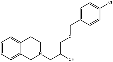 2(1H)-Isoquinolineethanol, α-[[(4-chlorophenyl)methoxy]methyl]-3,4-dihydro- Struktur