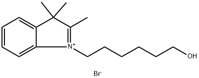 3H-Indolium, 1-(6-hydroxyhexyl)-2,3,3-trimethyl-, bromide (1:1) Struktur