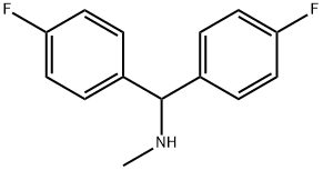 1,1-bis(4-fluorophenyl)-N-methylmethanamine Struktur