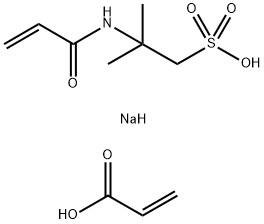 2-Propenoic acid, polymer with 2-methyl-2-[(1-oxo-2-propenyl) amino]-1-propanesulfonic acid monosodium salt 2-Propenoic acid,polymer with 2-methyl-2-[(1-oxo-2-propenyl)amino]-1-propanesulfonic acid monosodium salt Struktur