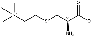 Ethanaminium, 2-[[(2R)-2-amino-2-carboxyethyl]thio]-N,N,N-trimethyl-, inner salt Struktur