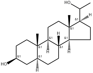 5α-Pregnane-3β,20-diol Struktur