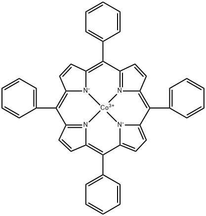 (5,10,15,20-Tetraphenylporphyrinato)cobalt(III) Struktur