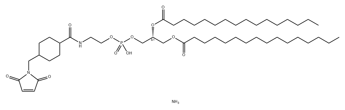 1,2-dipalMitoyl-sn-glycero-3-phosphoethanolaMine-N-[4-(p-MaleiMidoMethyl)cyclohexane-carboxaMide] (sodiuM salt) Struktur