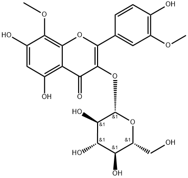 Limocitrin 3-O-β-D-glucopyranoside Struktur