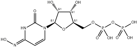 Uridine 5'-(trihydrogen diphosphate), 4-oxime (9CI) Struktur