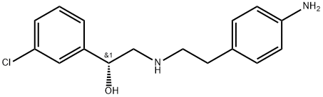 Benzenemethanol, α-[[[2-(4-aminophenyl)ethyl]amino]methyl]-3-chloro-, (αR)- Struktur