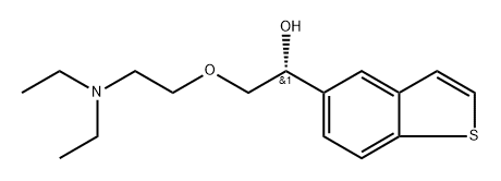 Benzo[b]thiophene-5-Methanol,a-[[2-(diethylaMino)ethoxy]Methyl]-,(aR)- Struktur