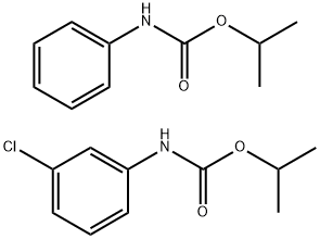 Carbamic acid, N-(3-chlorophenyl)-, 1-methylethyl ester, compd. with 1-methylethyl N-phenylcarbamate (1:1) Struktur