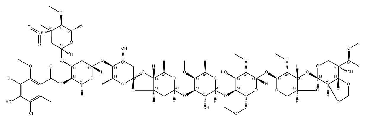 エベルニノミシンD 化學(xué)構(gòu)造式