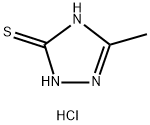 3H-1,2,4-Triazole-3-thione, 1,2-dihydro-5-methyl-, hydrochloride Struktur