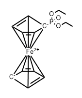 Ferrocene, (diethoxyphosphinyl)- Struktur