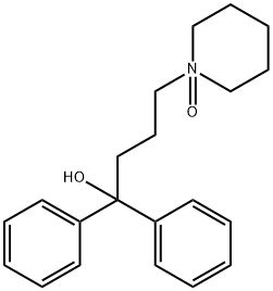 1-Piperidinebutanol, α,α-diphenyl-, 1-oxide Struktur