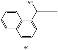 2,2-Dimethyl-1-(naphthalen-1-yl)propan-1-amine hydrochloride Struktur