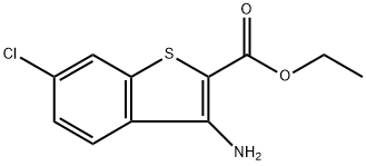 Ethyl 3-amino-6-chlorobenzo[b]thiophene-2-carboxylate Struktur