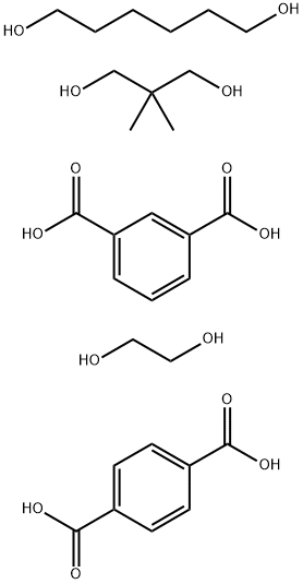 1,3-Benzenedicarboxylic acid, polymer with 1,4-benzenedicarboxylic acid, 2,2-dimethyl-1,3-propanediol, 1,2-ethanediol and 1,6-hexanediol Struktur