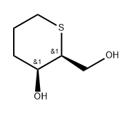 L-threo-Hexitol, 1,2,3,5-tetradeoxy-1,5-epithio- (9CI) Struktur