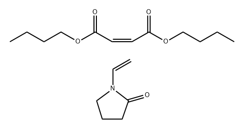 2-Butenedioic acid (2Z)-, dibutyl ester, polymer with 1-ethenyl-2-pyrrolidinone Struktur