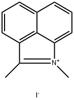 Benz[cd]indolium, 1,2-dimethyl-, iodide (1:1) Struktur