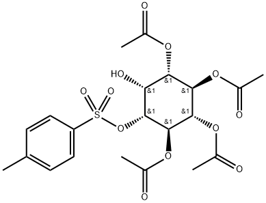 1,4,5,6-Tetra-O-acetyl-3-O-tosyl-myo-inositol Struktur