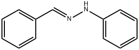 Benzaldehyde, 2-phenylhydrazone, [C(E)]- Struktur