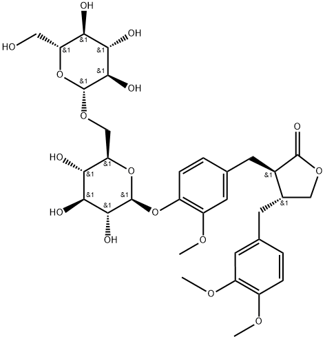 arctigenin-4'-O-β-gentiobioside Struktur