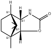 (3aS,4S,7S,7aR)-7,8,8-trimethylhexahydro-4,7-methanobenzo[d]oxazol-2(3H)-one Struktur