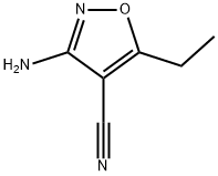 3-amino-5-ethylisoxazole-4-carbonitrile Struktur