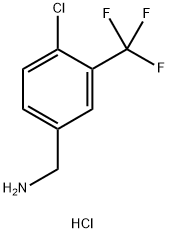 4-Chloro-3-(trifluoromethyl)benzylamine hydrochloride Struktur