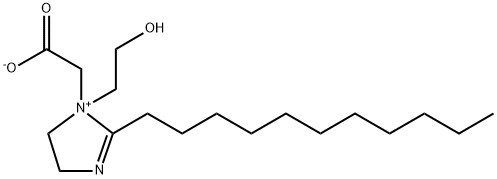 1-(Carboxylatomethyl)-4,5-dihydro-1-(2-hydroxyethyl)-2-undecyl-1-imidazolium Struktur