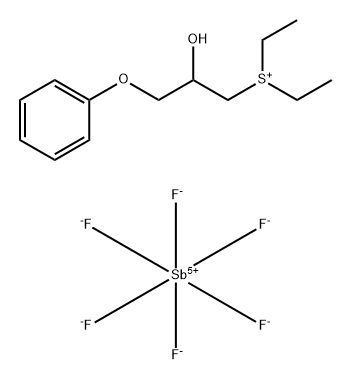 SulfoniuM, diethyl(2-hydroxy-3-phenoxypropyl)-,(OC-6-11)-hexafluoroantiMonate(1-) (9CI) Struktur