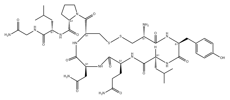 Oxytocin, 3-L-leucine- (8CI,9CI) Struktur