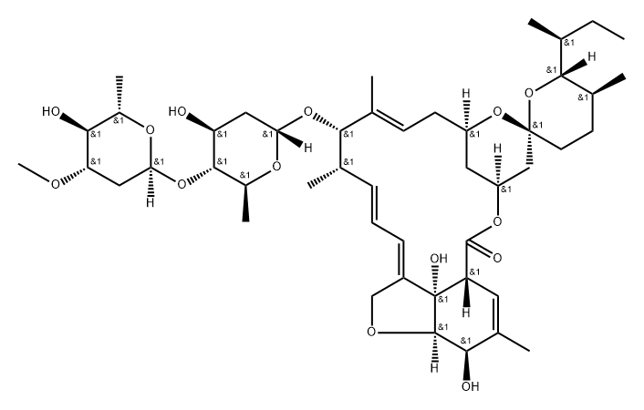 Avermectin A1a, 3',5-di-O-demethyl-22,23-dihydro- (9CI) Struktur