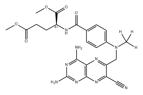 7-Cyanomethotrexate Dimethyl Ester-D3 Struktur