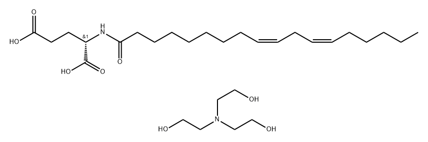 TEA-linoleoyl glutamate Struktur