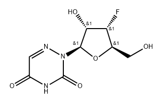 3'-Deoxy-3'-fluoro-6-azauridine Struktur