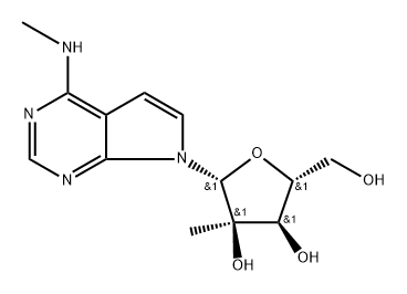 7-Deaza 2-C-methyl-N6-methyladenosine Struktur