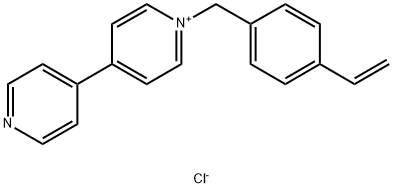 1-[(4-ethenylphenyl)methyl] 4,4′-bipyridinium chloride (1:1) Struktur