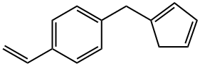 1-(1,3-Cyclopentadien-1-ylmethyl)-4-ethenylbenzene Struktur