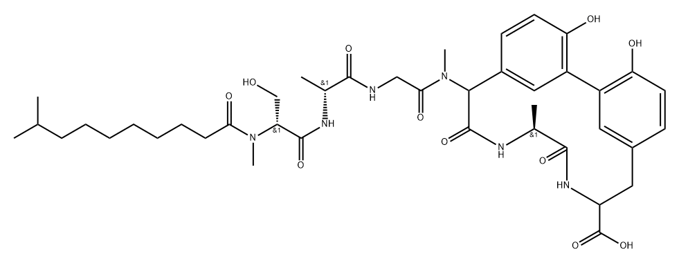 Arylomycin A1 Struktur