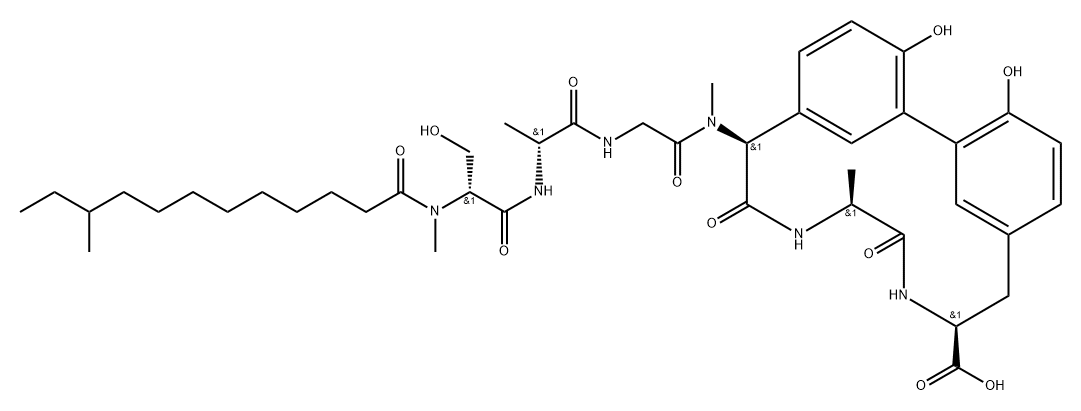 Arylomycin A4 Struktur