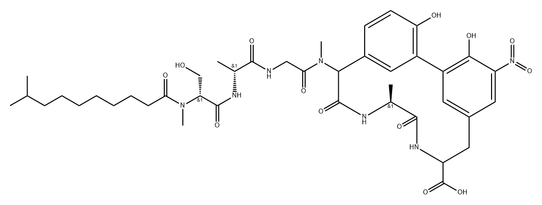 Arylomycin B1 Struktur