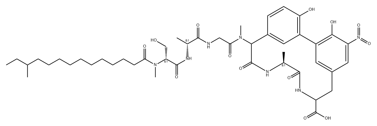 Arylomycin B7 Struktur