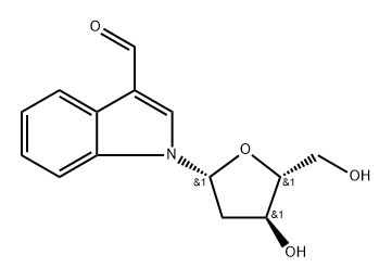 3-Formylindole-2'-deoxyriboside Struktur