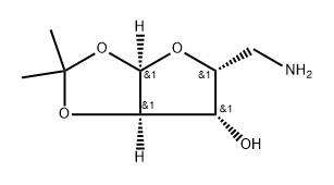 a-D-Xylofuranose,5-amino-5-deoxy-1,2-O-(1-methylethylidene)- Struktur